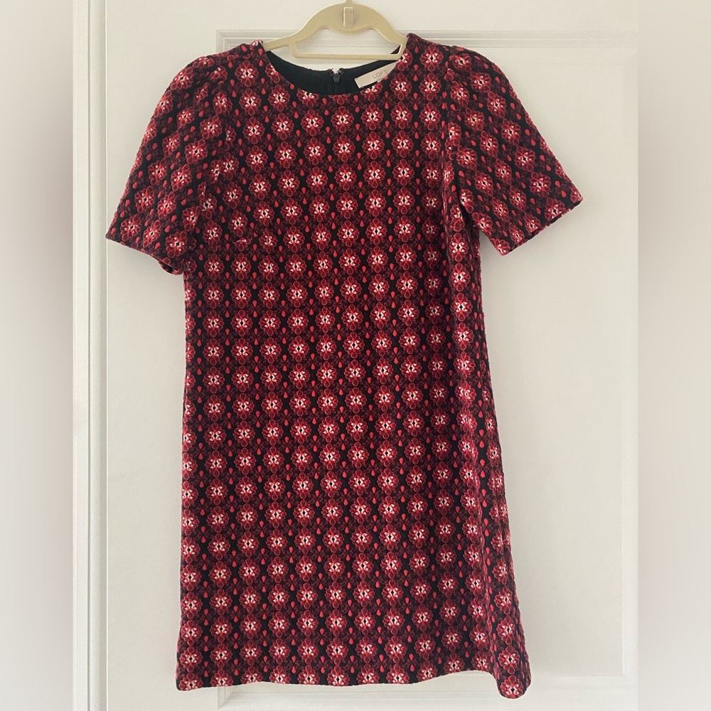 LOFT | Patterned Shift Dress | S